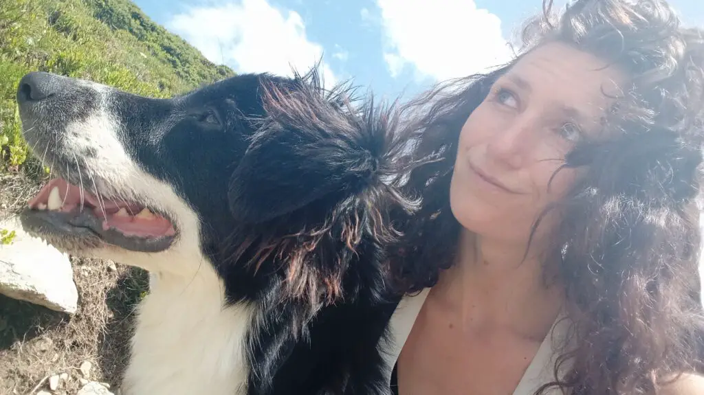 Jessica and Bella the dog