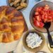 Bulgarian bread and salads and dips