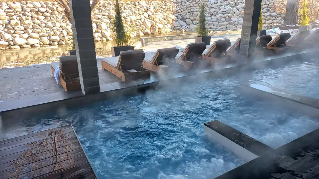 Hot springs in Therme in Banya, close to Bansko
